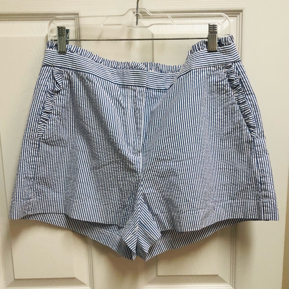 JCrew Factory Women’s Seersucker Shorts, Size 10